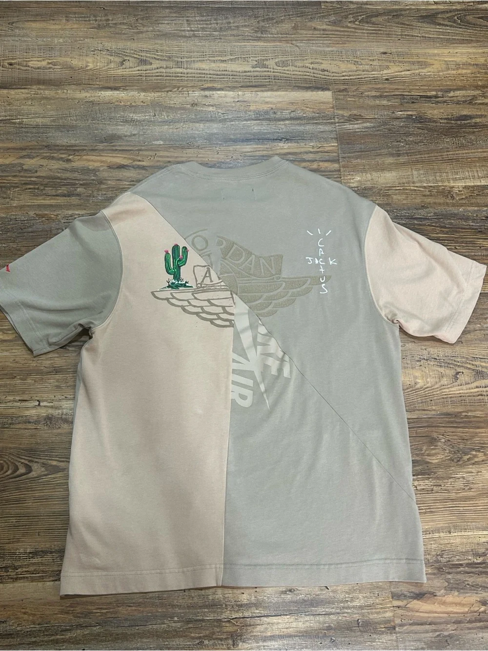 The Travis Scott Cactus Jack x Jordan T-Shirt in khaki